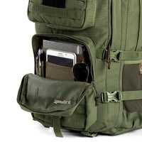 Tripole Alfa Military Tactical Backpack with Sling Bag Attachment -  46 Litres - Army Green 8