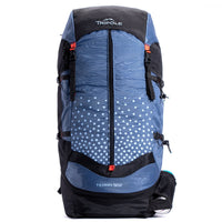 Tripole Terra Metal Frame Backpacking and Trekking Rucksack with Rain Cover - Blue - 50 Litres 2