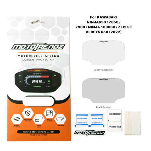 Speedo Screen Protector for Kawasaki Ninja 650/Z650/Z900/Ninja 1000SX/ZH2SE/Versys 650 (2022 Model) 1