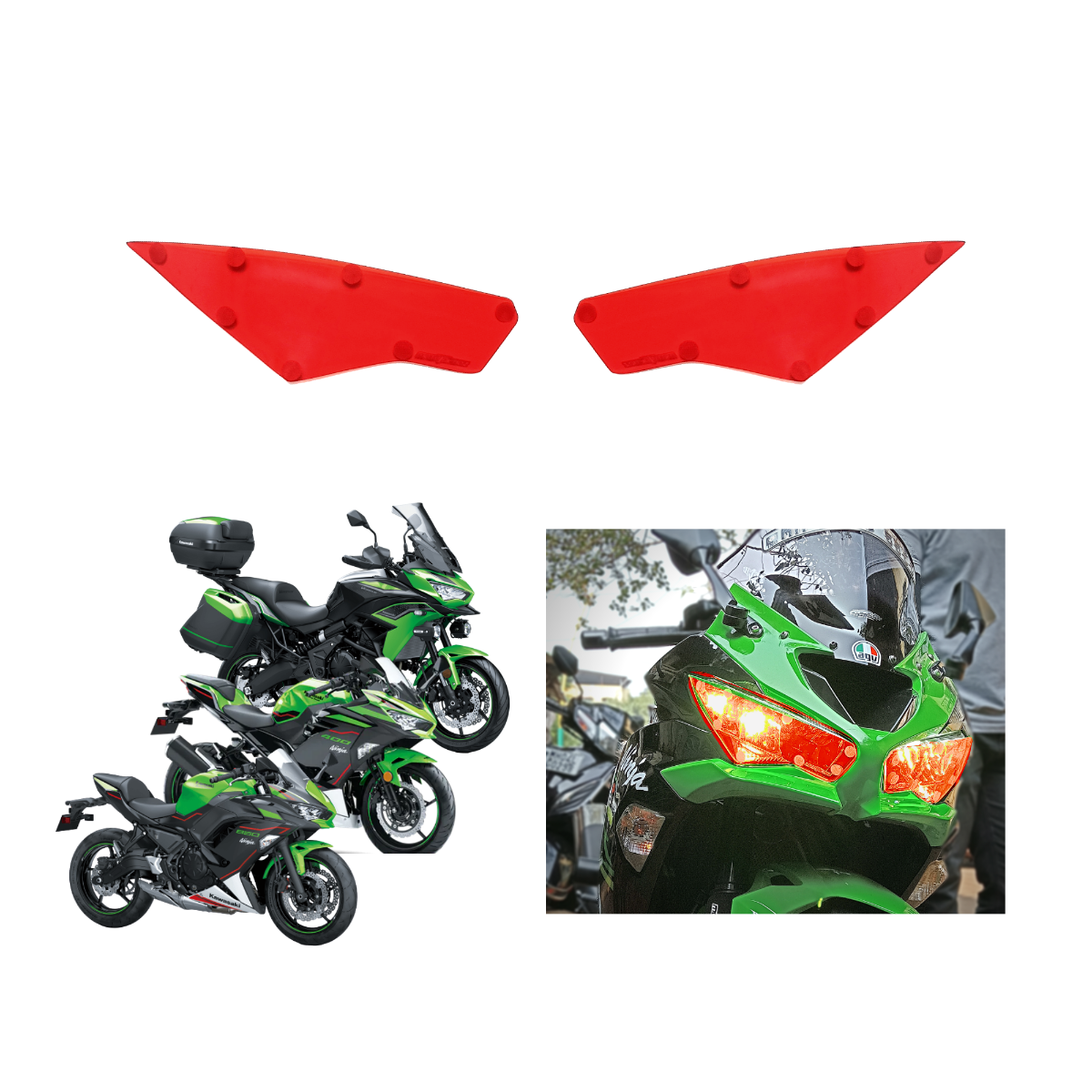 Headlight Screen Protector for Kawasaki Ninja 400/Ninja 650 (2022)/Versys 650(2022) 4