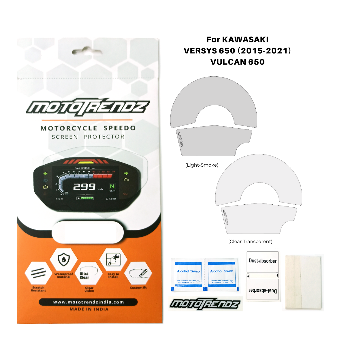 Speedo Screen Protector for Kawasaki Versys 650 (2015-2021 Model)/Vulcan 650 1