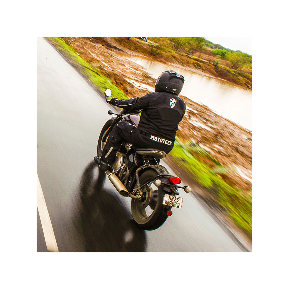 Scrambler Air Motorcycle Riding Jacket v2 - Black 2