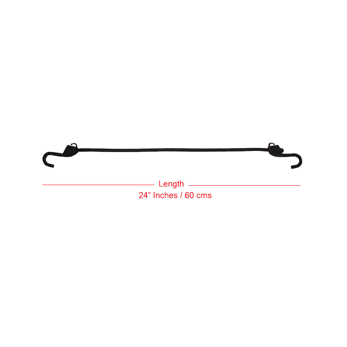 Grappler Bungee Tie-Down - 24 inches - 8mm - Pack of 2 3