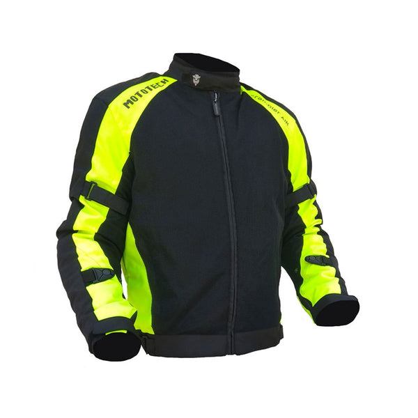 Scrambler Air Motorcycle Riding Jacket v2 - Fluorescent Green - Level 2 - 1