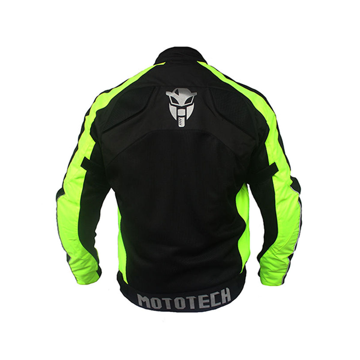 MotoTech Scrambler Air Motorcycle Riding Mesh Jacket v2 - Fluo Green (without Armours and Rain Liner)