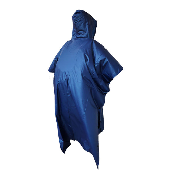 Quipco: Thunder Rain Poncho (Blue) - Outdoor Travel Gear 2