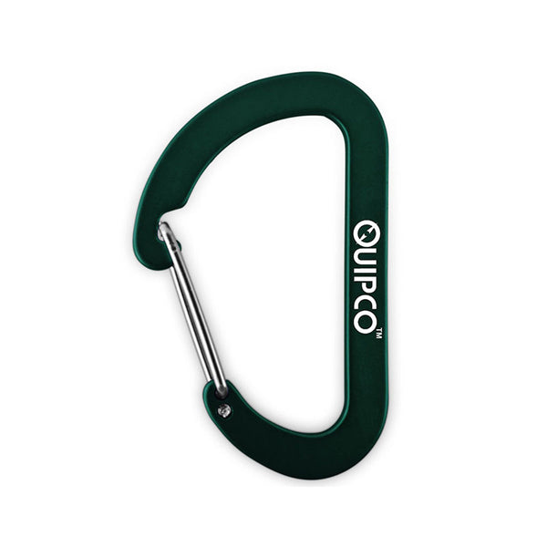 Quipco Matt Carbon Accessory Carabiner - 7cms - Military Green 1
