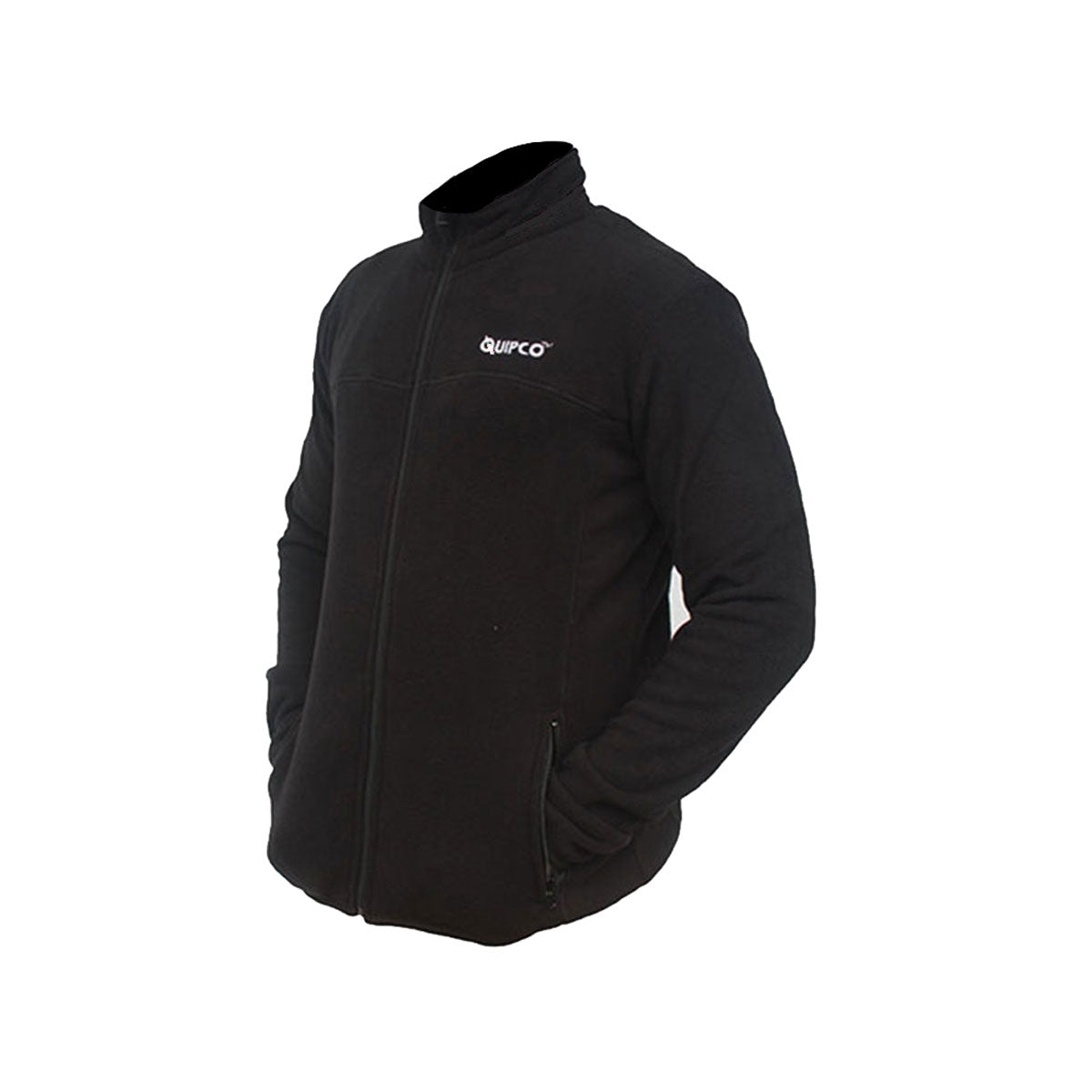 QuipCo Tundra 100 Fleece Warm Jacket (Black) - Outdoor Travel Gear 1