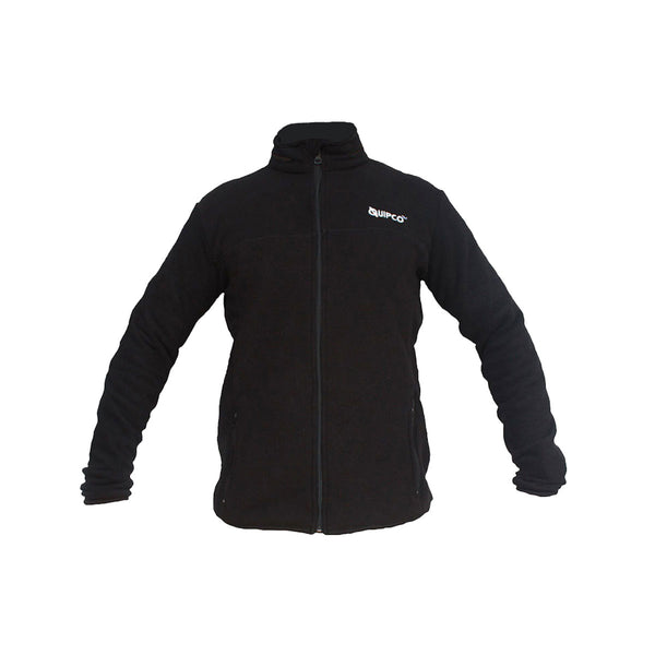QuipCo Tundra 100 Fleece Warm Jacket (Black) - Outdoor Travel Gear 2