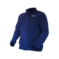 QuipCo Tundra 100 Fleece Warm Jacket (Navy Blue) - Outdoor Travel Gear 3