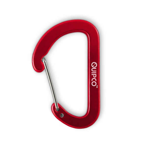 Quipco Matt Bauxite Accessory carabiner - 4cms - Red	 1