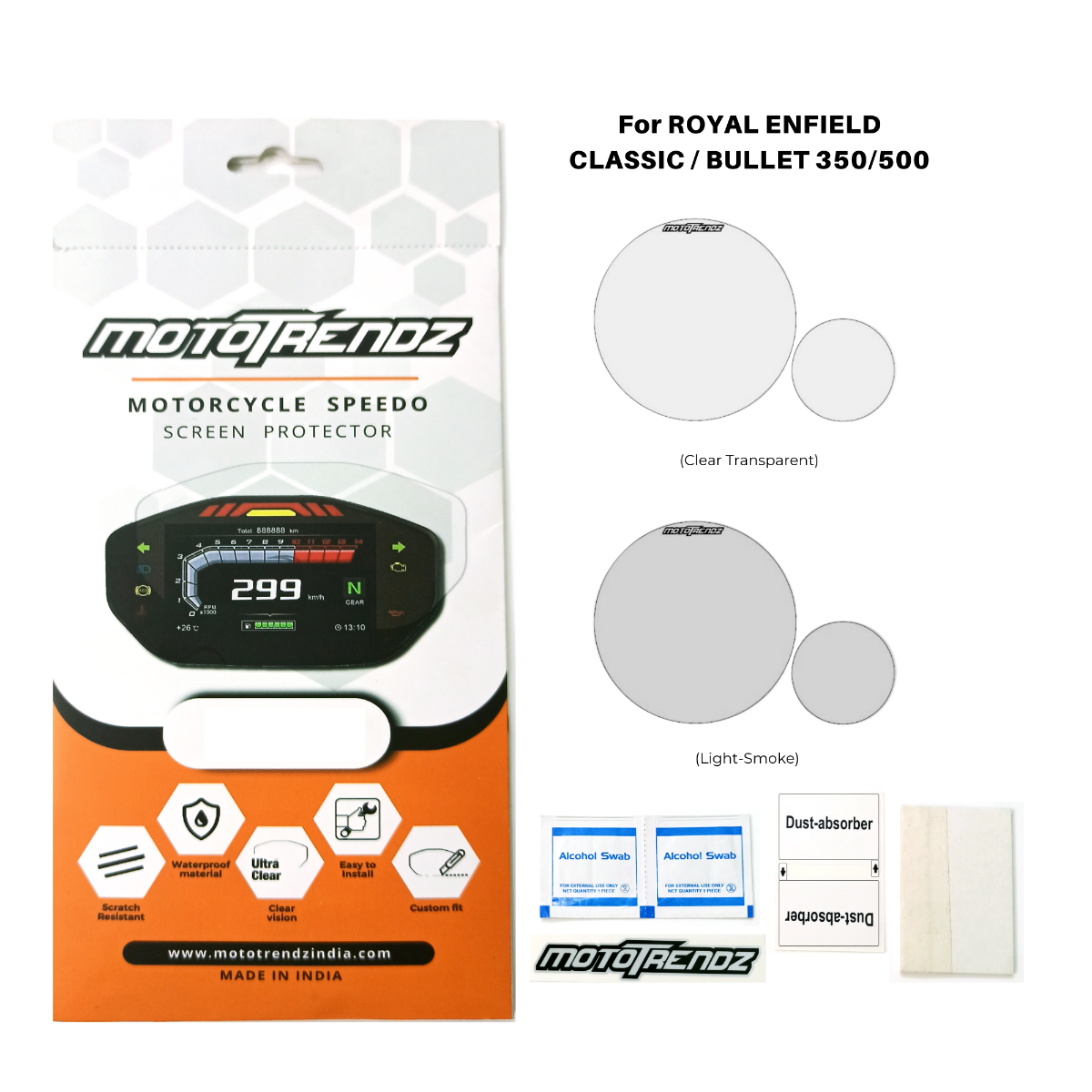 Speedo Screen Protector for Royal Enfield Classic / Bullet 1