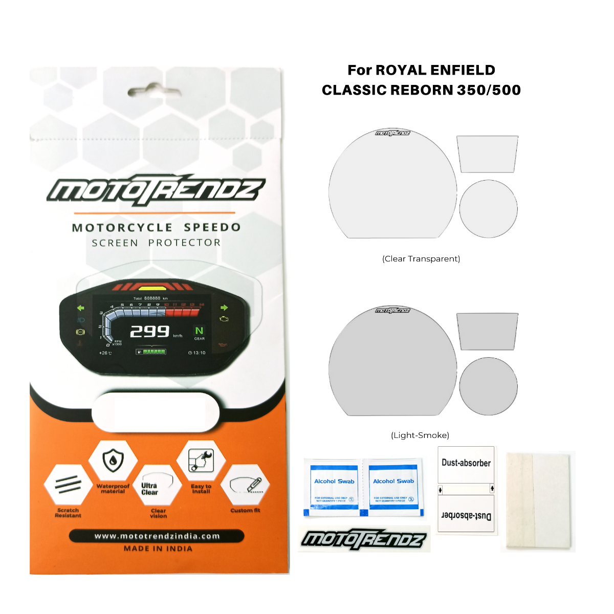 Speedo Screen Protector for Royal Enfield Classic Reborn 1