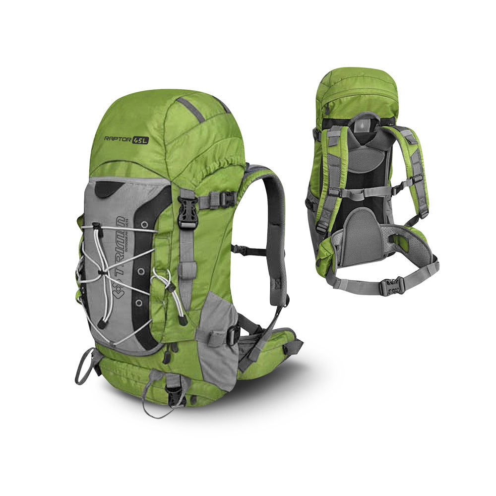 Raptor II 45L Backpack - Green+Dark Grey