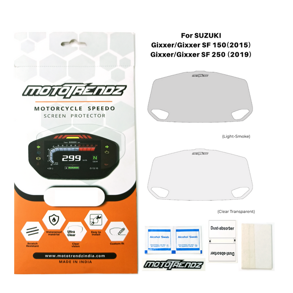 Speedo Screen Protector for Suzuki Gixxer/SF150 (2015 Model)/Gixxer/SF250 (2019 Model) 1