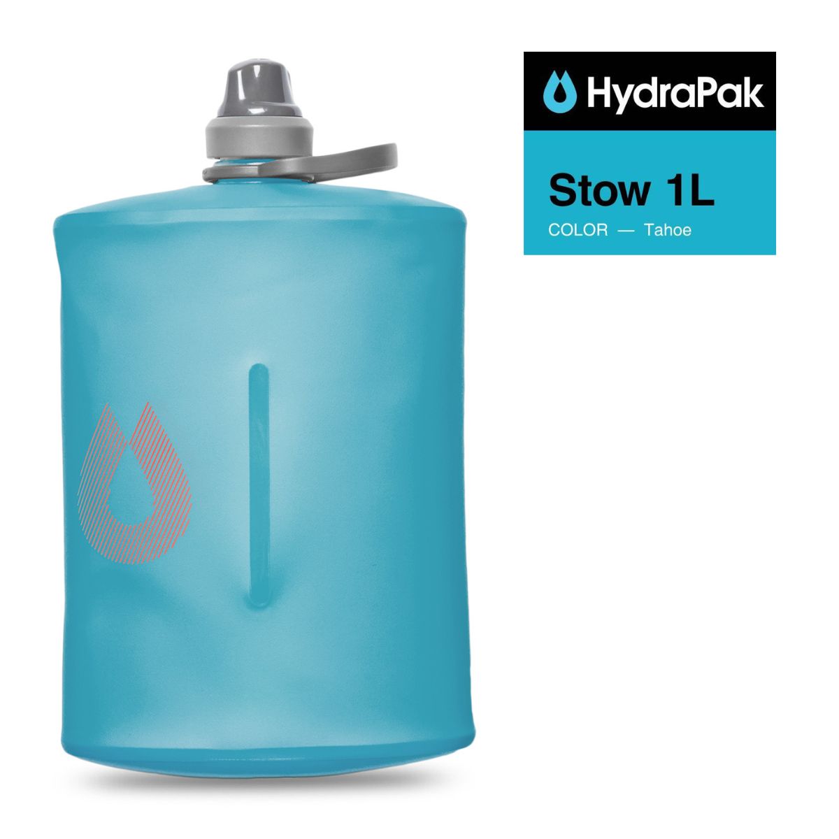 Stow™ Pocket-size Collapsible Bottle - Tahoe Blue - 1L
