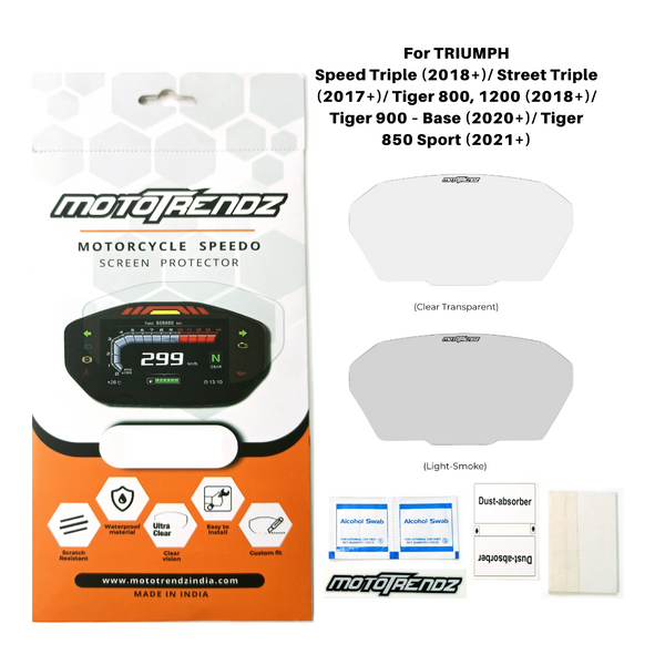 Speedo Screen Protector for Triumph Tiger 1200 (2018 Model Onwards)/Tiger 900 (2020 Model Onwards)/Tiger 850 Sport (2021 Model Onwards) 1