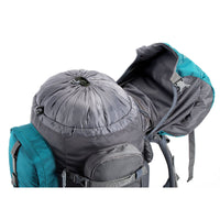 Walker Trekking and Backpacking Rucksack - 65 Litre - Grey & Sea Green 9